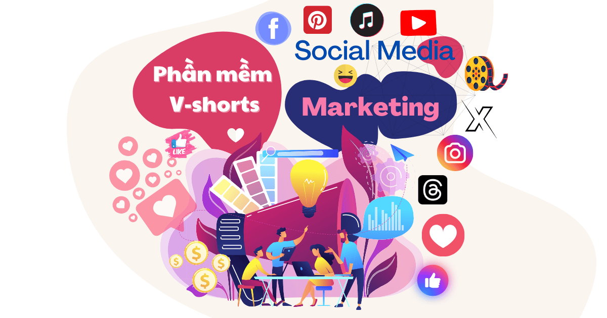 phần mềm v-shorts marketing